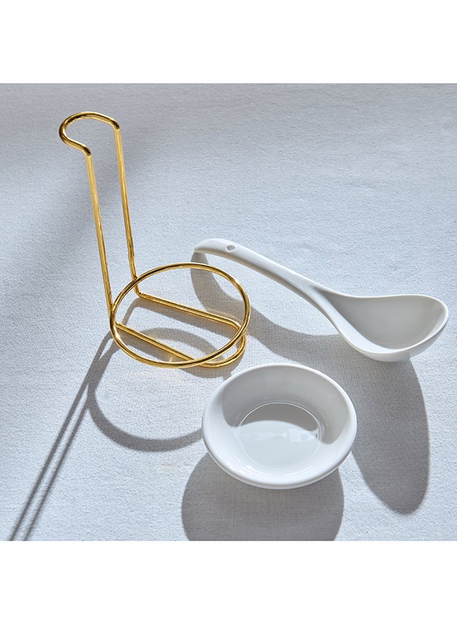 Home Box حامل ملعقة تقديم فاخر مع قاعدة ملعقة - Image 2